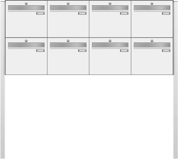 Frabox Freistehende Briefkastenanlage LUIS