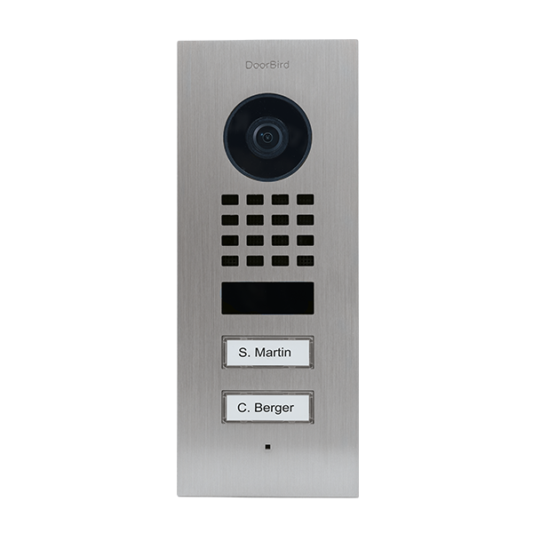 DoorBird IP Video Türstation D1102V Unterputz, Edelstahl V2A, gebürstet, inkl. Unterputzgehäuse