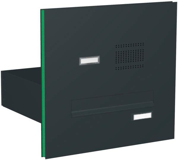 Frabox Briefkastenanlage Türseitenteil gerade Kästen mit Klingeln Modell T2