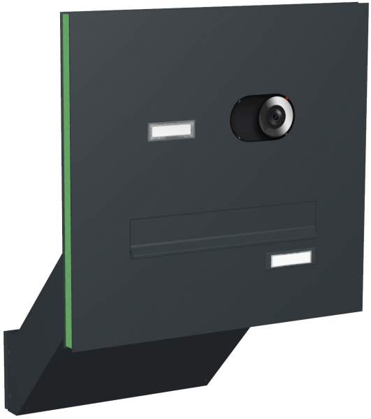 Frabox Briefkastenanlage Türseitenteil schräge Kästen Modell T4V mit Video