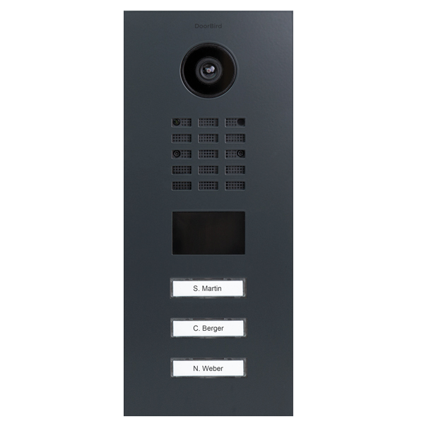 DoorBird IP Video Türstation D210xV RAL 7016 anthrazitgrau