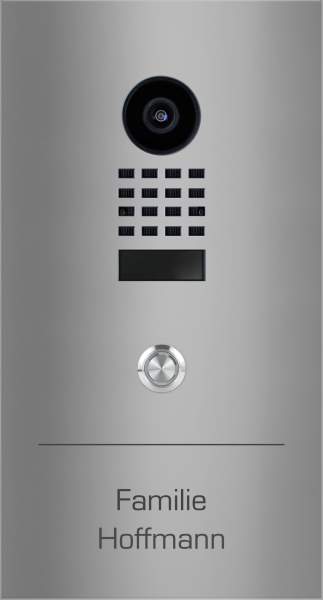 Frabox Edelstahl - Unterputztürstation MAVEA mit DoorBird Videotechnik und LED-Taster