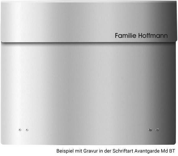 Frabox Edelstahl Design Zaunbriefkasten ARLON
