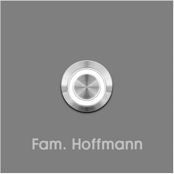 Frabox quadratische Klingelplatte STOKE LED für Unterputzmontage