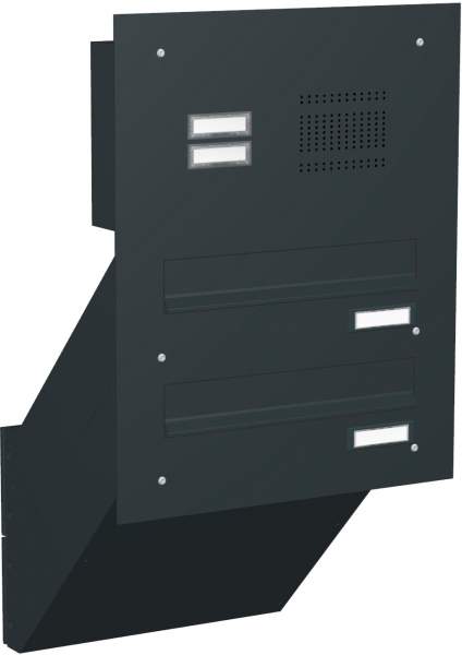 Frabox Briefkastenanlage Mauerdurchwurf mit Klingeln Modell M3
