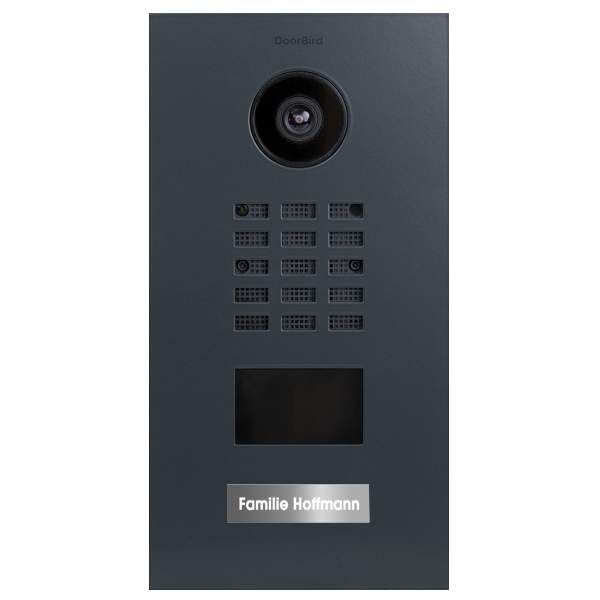 DoorBird IP Video Türstation D210xV RAL 7016 anthrazitgrau