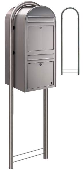 Bobi Briefkasten Bobi Duo in Edelstahl