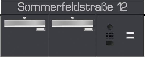 Frabox Aufputz Briefkastenanlage LUIS inklusive DoorBird-Video-Technik