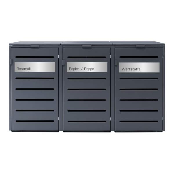 Premium Mülltonnenbox Silent Pro Alu