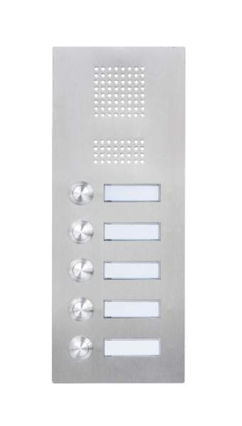 Frabox Edelstahl Klingelplatte STAY II mit Sprechsieb und LED-Beleuchtung