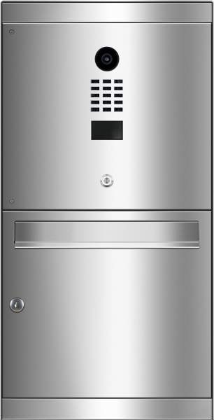 Frabox Edelstahl Aufputz-Briefkasten AREVO mit DoorBird-Videotechnik
