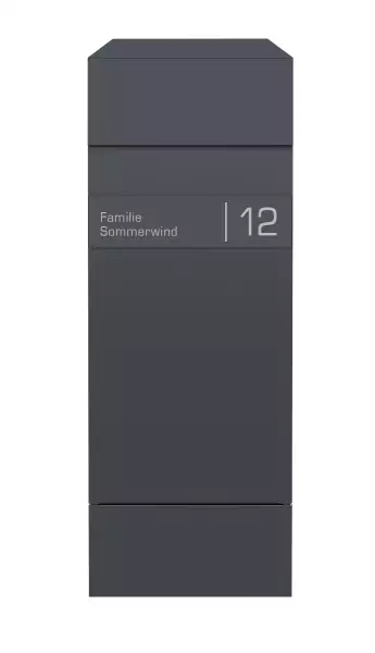 Frabox Design Paketkasten NAMUR Anthrazitgrau %