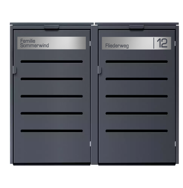 Premium Mülltonnenbox Silent Pro Alu