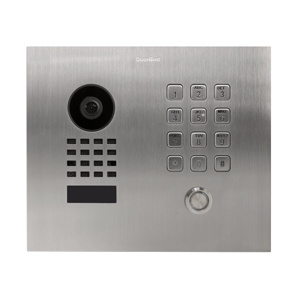 DoorBird IP Video Türstation D1101KH Classic, Edelstahl V2A, gebürstet, inkl. Unterputzgehäuse