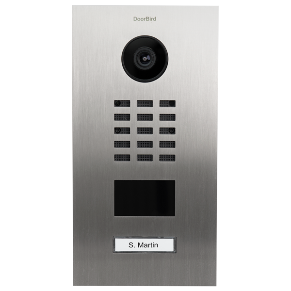 DoorBird IP Video Türstation D210xV, Edelstahl V2A, gebürstet