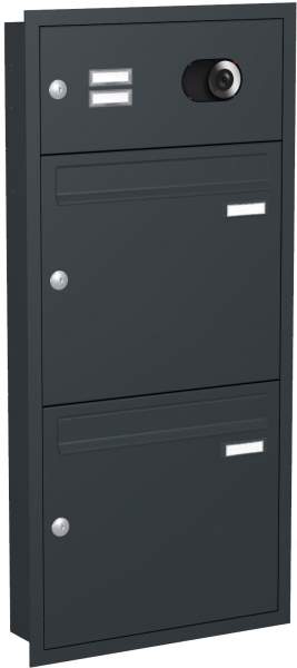 Frabox Unterputz Briefkastenanlage mit Video Modell U1V