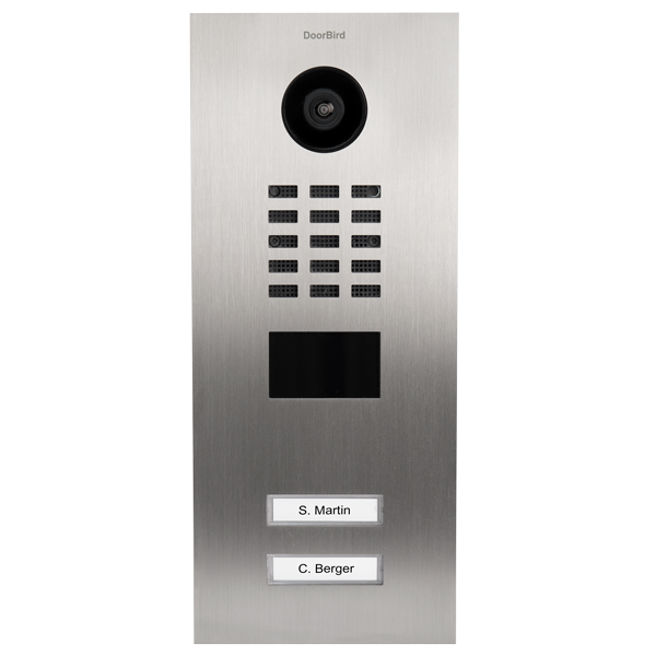 DoorBird IP Video Türstation D210xV, Edelstahl V2A, gebürstet