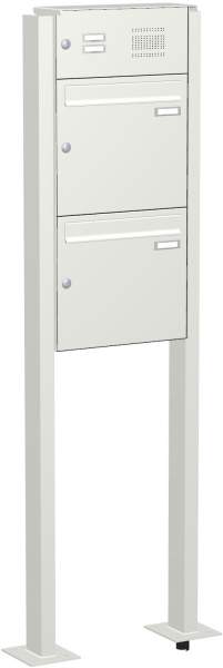 Frabox Freistehende Briefkastenanlage mit Klingeln Modell F3