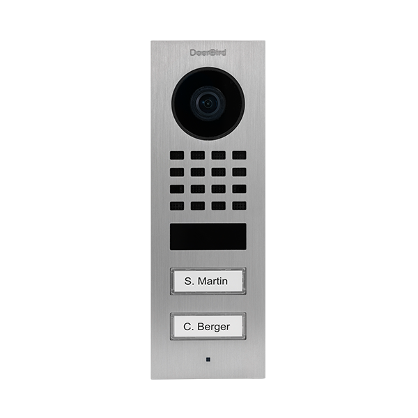 DoorBird IP Video Türstation D1102V Aufputz, Edelstahl V2A, gebürstet, inkl. Aufputzgehäuse