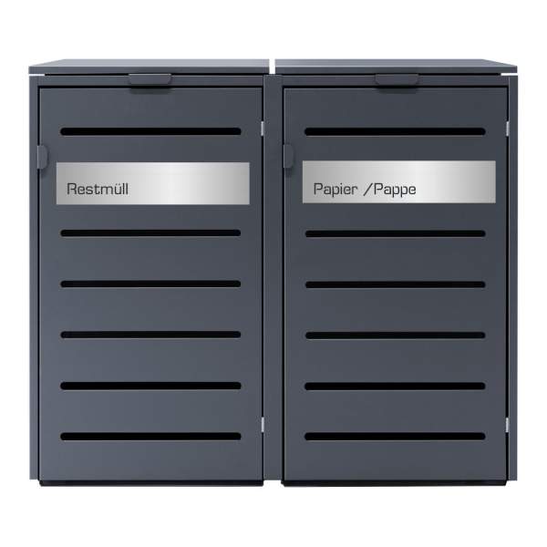 Premium Mülltonnenbox Silent Pro Alu