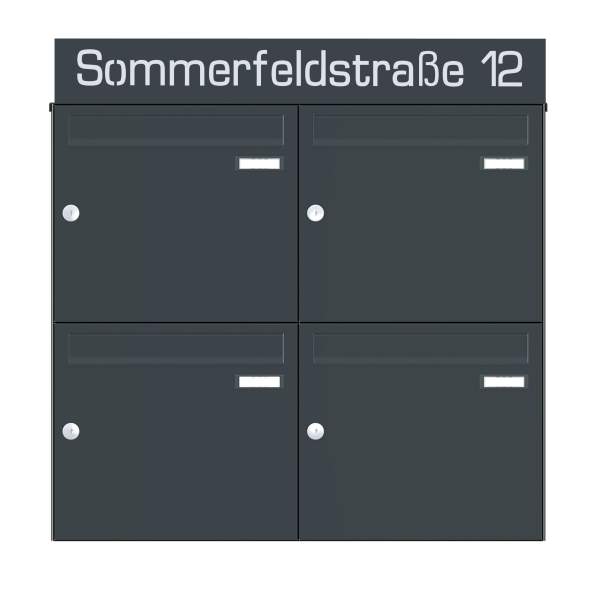 Frabox Design LEVIRO Aufputz-Briefkastenanlage