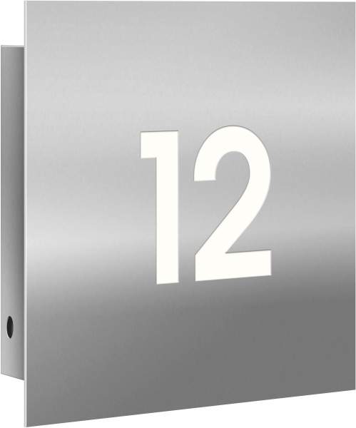Frabox LED-Edelstahl Design Hausnummernleuchte NAMUR