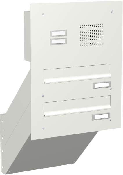 Frabox Briefkastenanlage Mauerdurchwurf mit Klingeln Modell M3