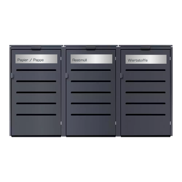 Premium Mülltonnenbox Silent Pro Alu