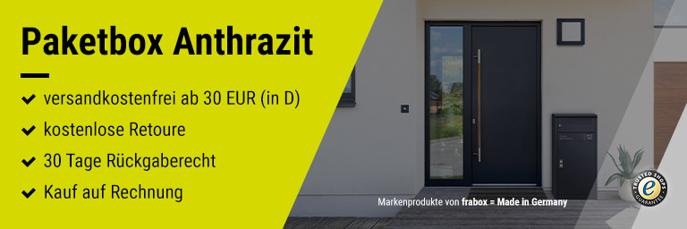 Paketbox Anthrazit