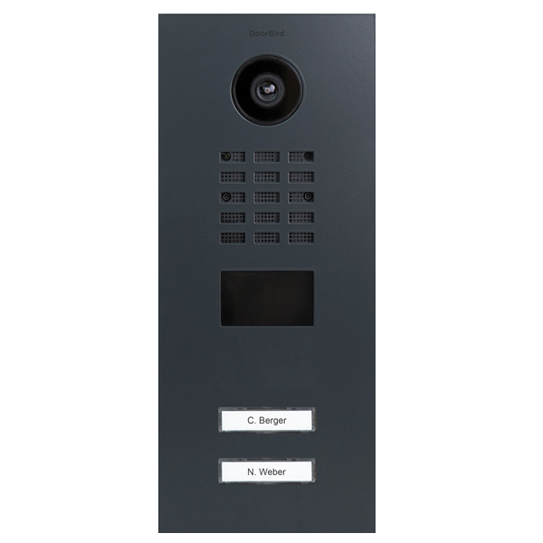 DoorBird IP Video Türstation D210xV RAL 7016 anthrazitgrau