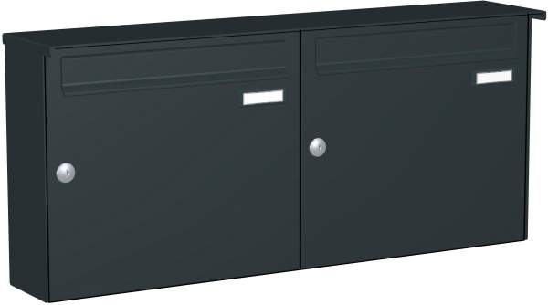 Frabox Briefkastenanlage Aufputz mit eckiger Verkleidung Modell A1