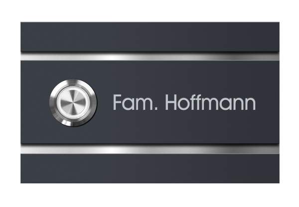 Frabox Klingelplatte LENS mit LED Beleuchtung für Unterputzmontage
