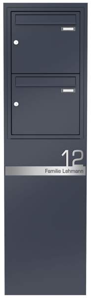 Frabox Standbriefkasten OLEVA für Zweifamilienhäuser