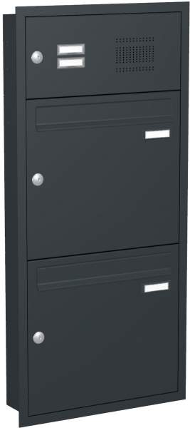 Frabox Unterputz Briefkastenanlage mit Klingeln Modell U3