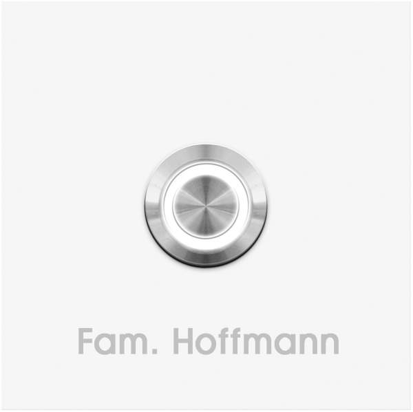 Frabox quadratische Klingelplatte STOKE LED für Unterputzmontage