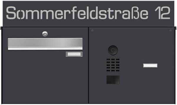 Frabox Aufputz Briefkastenanlage LUIS inklusive DoorBird-Video-Technik