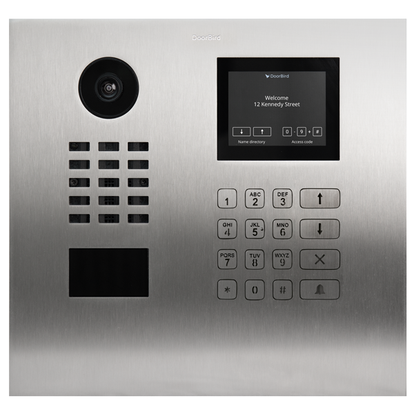 DoorBird IP Video Türstation D21DKH für Mehrfamilienhäuser mit Display und Keypad Modul