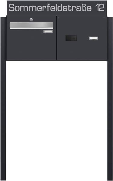 Frabox Freistehende Briefkastenanlage LUIS inklusive Comelit Videotechnik